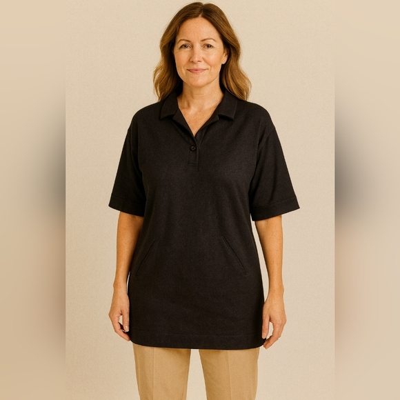 Isabel Marant 90% Wool 10% Cashmere Women's Long Tunic Sweater Top Black Size 1 - Picture 1 of 12